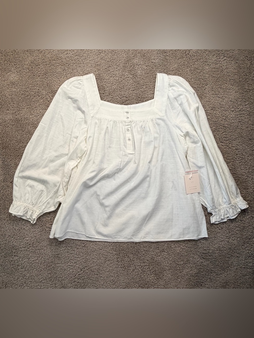 LC Lauren Conrad Ivory Blouse NWT Size XL